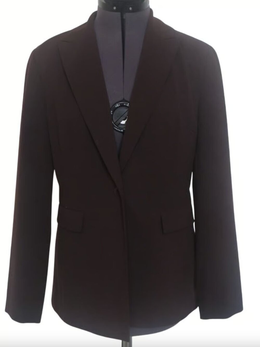 The Limited Y2K Long Line Brown Single Button Blazer • Minimalist • Size S 🔴